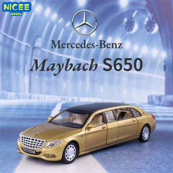 1:32 Mercedes Benz, Maybach S650 je Poboljšana verzija Литая Pod pritiskom Model automobila Od Metalne Legure Zbirka Audio Rasvjete Dječje Igračke, Pokloni flop a85