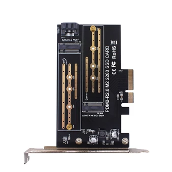 1 kom. naknada PCIE adapter sa dva M. 2 NVME za Pcie 4X M2 SSD-adapter 2230-2280 tvrdih diskova