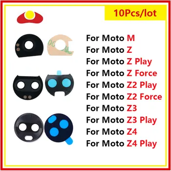10 kom. Stražnja Kamera Stakleni Objektiv Za Motorola Moto Z XT1650 Z2 Z3 Z Play XT1635 Z2 Force Z4 XT1662 M OD Zamjene Naljepnice