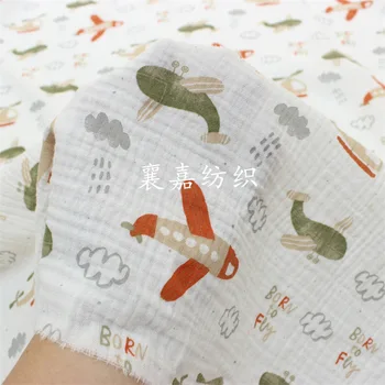 10 m x 135 cm двухслойное марлевое pamučno крепированное dječji pokrivač s uzorkom aviona, dječje odjeće, osnovna odjeća, tkanina skrojen