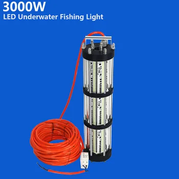 100 Polog za AC220-240V Snaga 4000 W Zelena podvodno led ribolov borba za lov liganja Led svjetla za mamac s podesivim svjetlinom