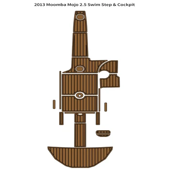 2013 Tepih za kokpita Moomba Mojo 2,5 za kupanje, podloga za izravnavanje od EVA pjene, tikovine, podnice za palube