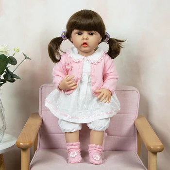 22-inčni 55-сантиметровые igračke-непоседы sa silikonskim kućišta, rose kaput Reborn, lutke za novorođenčad, lutka za djecu, igračku kao poklon za rođendan