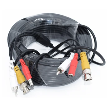 3 U 1 Produžni kabel BNC BNC + RCA + DC Snaga Audio Video Kabel CCTV AHD Kamere Koaksijalni Kabel 10 M 20 m 30 M 40 M