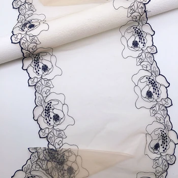 300 metara vez cvjetnog čipke tkiva moderan haljinu Чонсам donje rublje Materijal za šivanje visoke kvalitete