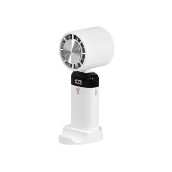 3600 mah mini ručni ventilator Prijenosni poluvodički hlađenja stolni ventilator Sklopivi bočni držač zračni hladnjak za vrat, bijela