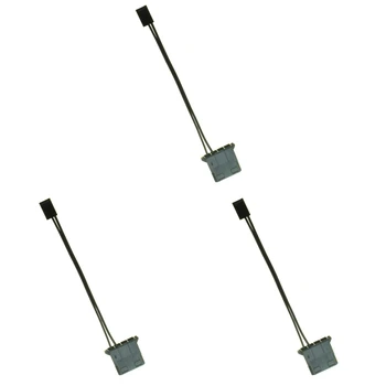 3pcs IDE na 3-kontakt kabel za napajanje ventilatora, vilica Molex D, hranu za 3-kontakt priključak, hlađenje pretvarača za PC, usb kabel
