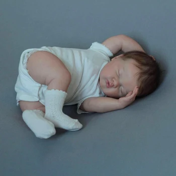 49 CM ASHIA Newborn Baby Doll Reborn Realni 3D Boji Kože s Vidljivim Venama Višeslojne Naplativa Umjetnička Lutka