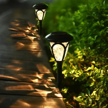 8 kom. podne vanjske svjetiljke na solarnu energiju, vodootporan lampe za dvorište, travnjak, vila, dvorište, park, ulica krajolik, svečani dekor