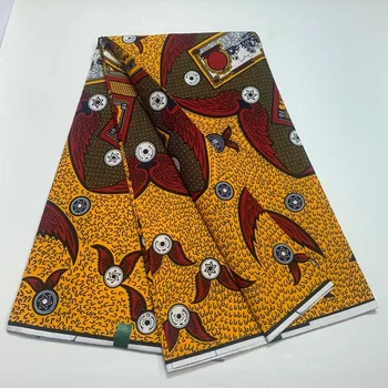 Afrička 100% хлопковая originalna tkanina od ovog voska Ankara 2023 Afrička tkanina s po cijeloj površini za vjenčanicom Afrička vosak tkanina 6 metara