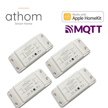 ATHOM Homekit i MQTT WiFi Releja Smart Switch Glasovno Upravljanje Siri 10A 1CH