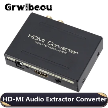 AUDIO-izvlači, kompatibilan sa HDMI, stereo-izvlači, konverter, optički TOSLINK SPDIF + 3,5 mm, podrška za 5.1-kanalni audio razdjelnik adapter