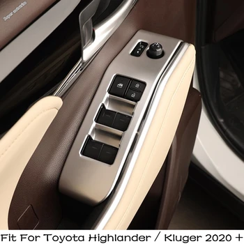 Auto naslon za ruku windowpane Prekidač za Podizanje Okvir Poklopac Završiti Pogodan Za Toyota Highlander/Kluger 2020 - 2023 ABS dodatna Oprema Za Interijer