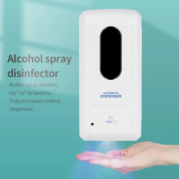 Automatski dispenzer za dezinficijens za ruke, alkohol raspršivač, 1000 ml, beskontaktne zidni touch smart dispensers