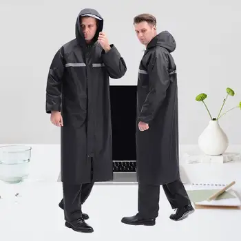 Direktne isporuke iz tvornice: Crni kombinezon-odjeća za kišu od tkanine Oxford Savršen odjeća za kišu za zaštitu od svih vremenskih uvjeta