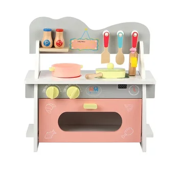 Drveni Igre šarene mini-kuhinja, oponašajući kuhinje, dječje kuhinja za pripremanje hrane, igračke za igranje uloga