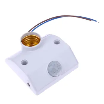 E27 AC 220v 50/60 Hz 5LUX Senzor pokreta Infracrveni senzor pokreta Automatski prekidač držača žarulje bijelo