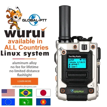 Globalna dostupnost Wurui K300 global-ptt 4G voki toki dvosmjerni radio-radio Mobilni prijenosni profesionalni komunikator dugog dometa