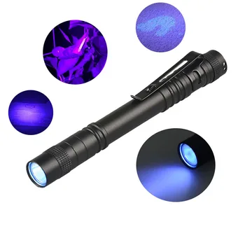 GM 365nm 3 W LED UV Svjetiljku Mini UV Led Pen Funkciju Stezanja UV Ručka Svjetiljku Crno Svjetlo Za Otkrivanje Urina kućne Ljubimce