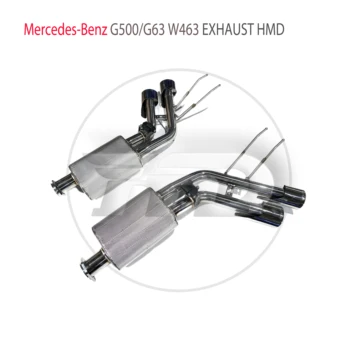Ispušni sustav od nehrđajućeg čelika HMD s četiri ili šest izlaza Catback pogodan za izmjene Benz G500 G63 W463 Elektronski ventil