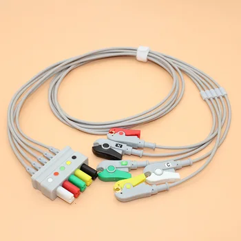 Kabel EKG s 5 priključaka za удлинительного žice Mindray / Siemens, žica ima stezaljka / kvaka / 