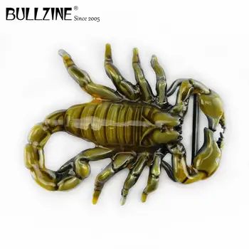 Kopča za remen Bullzine Fashion scorpion s kositrom završiti FP-02615 prikladna za remen širine 4 cm, s kontinuiranom trgovinom