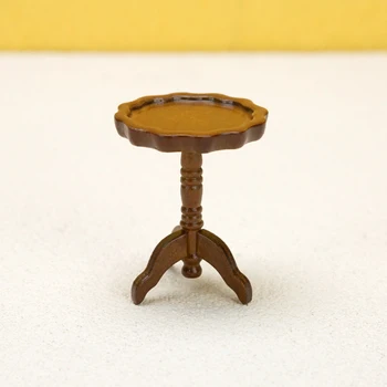 Kućica za lutke 1:12, minijaturni cijele čipke stol, приставной stol, stolić za kavu, čaj stol, model namještaja, Dekoracija, igračaka, Pribor za lutkarske kuće