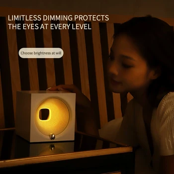 Led Bluetooth audio noćno svjetlo lampe za spavaće sobe Površinska zaštita očiju USB Punjiva lampa za čitanje Stolni ukrasni svijećnjak