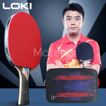 LOKI 7 zvjezdica Ugljični Reket za Stolni Tenis Oštrica Bita za Ping-Pong Natjecanje Veslo za Ping-Pong Profesionalni Visoku razinu