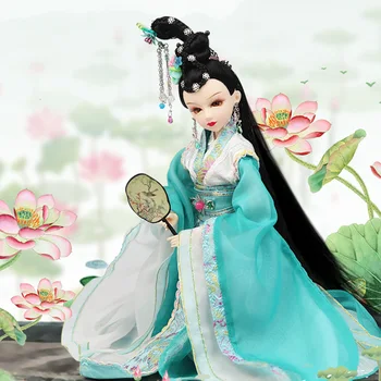 Lutka Pjesnika Dinastije Song U Kineskom Stilu, Lutka Li Qingzhao, Lutka-Igračka Sa stare Odjeće, Fin šlem Za Djecu ZL849