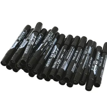 Marker za stalna boje, mastan vodootporna crna olovka za markere guma, быстросохнущая olovke za potpis, tiskanice