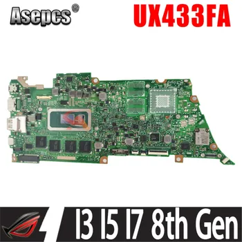 Matična ploča UX433FA za ASUS Zenbook 14 UX433F UX433FN U4300F Matična ploča Laotop sa I3-8145U I5-8265U I7-8565U 8 GB/16 GB memorije