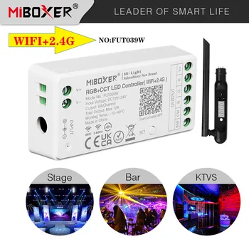 Miboxer 2.4 G + WiFi RGB + CCT led Kontroler rasvjete DMX-Dimmer Bluetooth-kompatibilni 4.2 s DMX 512 led odašiljač FUT039W