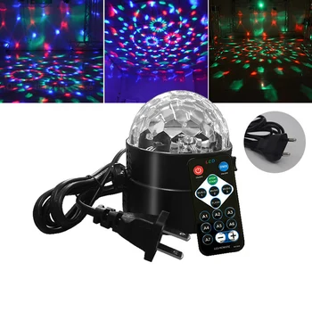 Mini-magic ball scenic lampa Mini šarene led lampa za diskoteke, bljeskalica, božićni projekcija lampa za zurke