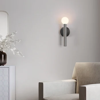 Minimalistički Led Zidna svjetiljka je Luksuzni 4 W Crna Noćni Zidne lampe Moderni Dnevni boravak Spavaća soba Kuhinja Restoran Prolaz, Koridor Wandlamp