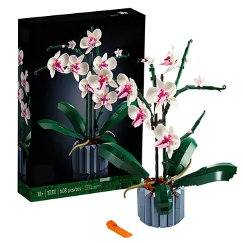 Moc buket orhideja, blok cvjetni sukulenti, blokovi u saksiji, pogodna za 10311, romantični skup, skupština, igračka, poklon za djevojke