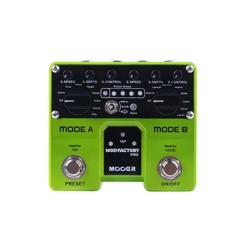 MOOER MORH Factory Pro Stereo papučicu s nekoliko modulacijama, pedala za gitaru efekata, 2 nezavisnih modula za obradu, 16 efekata modulacija