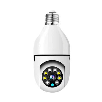 Nadzorne s žarulju 5G, Full color Kamera za Noćni Vid, Automatsko Praćenje Osoba, Zoom, Interni Monitor Sigurnosti, Wifi Kamera