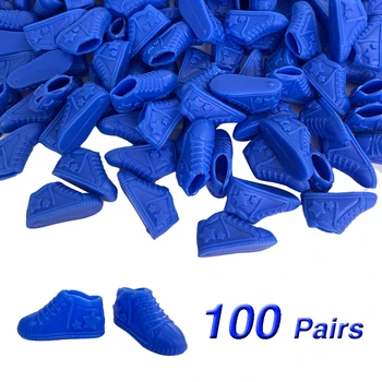NK 100 parova plave cipele na visoke kvalitativne petu Trendi sandale tenisice za pribor za Barbie lutke 1/6 igračka lutka na veliko