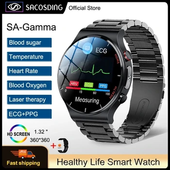 Novi pametni sat s laserski tretman, gospodo pametni sat za EKG, PPG, praćenje otkucaja srca, krvnog tlaka, zdravlje, pametni sat za Samsung, Huawei