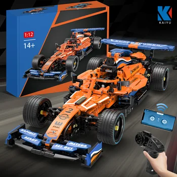 Novi tehnički K96137 aplikaciju za Daljinsko upravljanje Formula 1 racing automobil, model Buiding Kit Blok самоблокирующихся cigle MOC igračke za djecu poklon