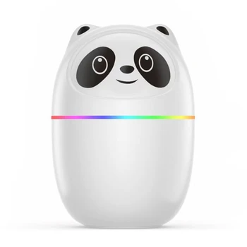 Ovlaživač zraka Pandas Slatka difuzor s mirisnim eteričnim uljem kapaciteta 220 ml, USB-туманообразователь, туманообразователь s šareni ночником