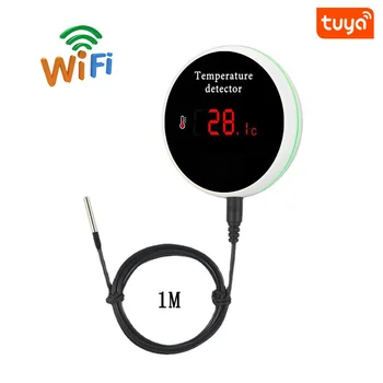 Pametan WIFI Termometar Tuya Daljinski Nadzire temperaturu, speakerphone, Glasovno upravljanje, USB punjenje ili punjiva baterija