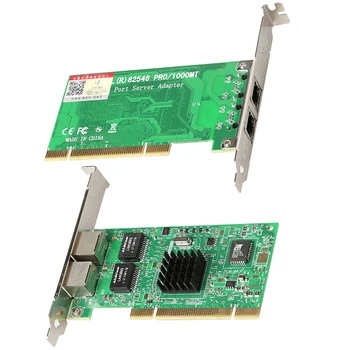 PCI Gigabit server Mrežni prilagodnik Igre PCI kartica Intel 82546 PCI Gigabitne mrežna karta 10/100/1000 Mbps RJ-45 Ethernet LAN Adapter