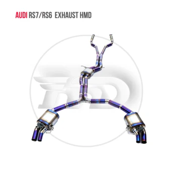 Performance ispušni sustav od legure titana HMD Catback za Audi RS6 RS7 Automatski modifikacija Elektronski ventil ispuha