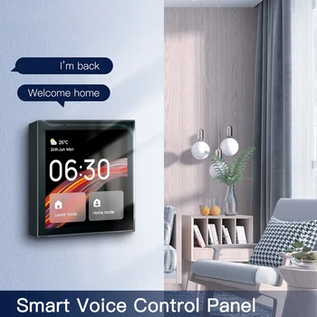 Plastični višenamjenski control panel Tuya Wifi zaslon osjetljiv na dodir, 4-inčni ugrađeni centralni glas kontroler za inteligentne kuće