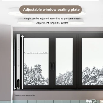 Podesiv ekran mobilnog klima uređaja Oprema za klima uređaje Pregrade za klima uređaje Prijenosne setove prozora