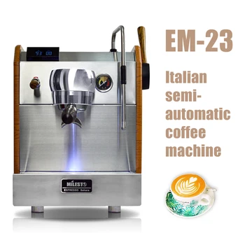 Poluautomatski talijanski aparat za kavu Tip Em-23, električnu pumpu, mliječna pjena pod pritiskom, poslovni espresso stroj, dual
