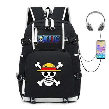 Popularni ruksak Riman One Piece USB, školska torba velikog kapaciteta, mladi moderan ruksak dječji ruksak školski ruksak za dječake