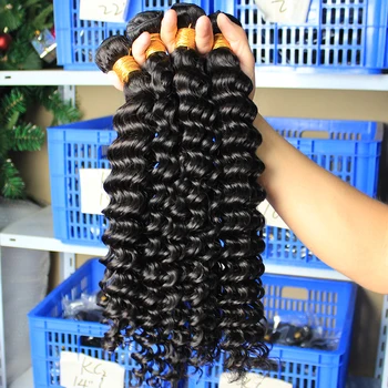 Pramenova kose brazilskim Remy duboko valovi na zatvaranje, snop od ljudske kose za izgradnju, slobodan 1/3/4 kom., sirovi kosa Venvee